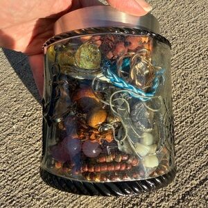 Mystery jewelry jar; by land and sea